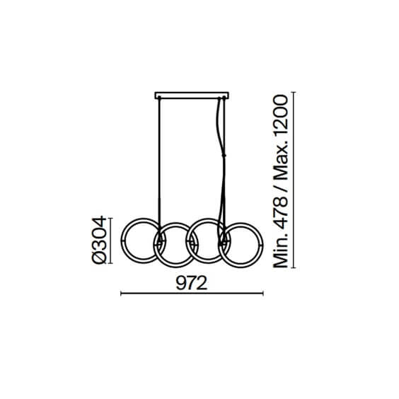 Maytoni Node 4 pendant lamp - Agof Store