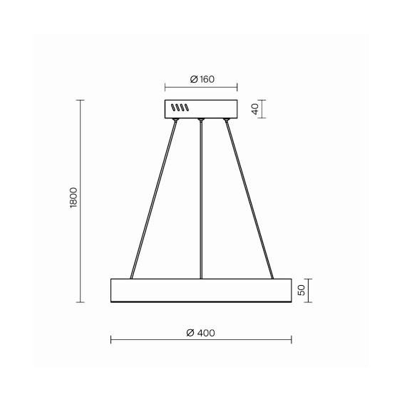 Saturno Ø 40 cm Lampada a sospensione Maytoni - Agof Store