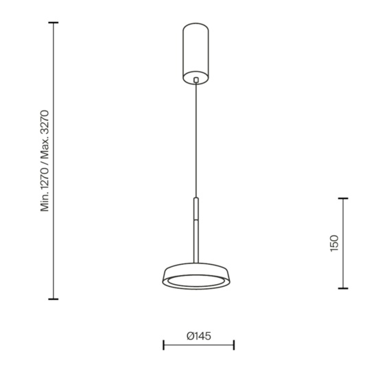 Maytoni EI Ø 14 cm Pendelleuchte - Agof Store