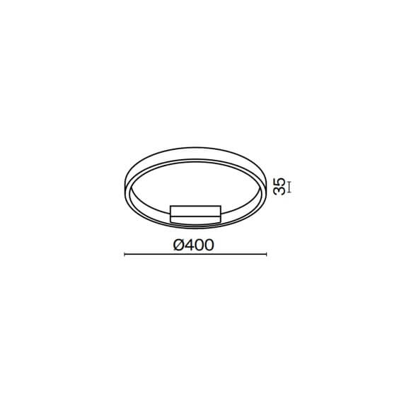 Rim Ø 40 cm Lampada da soffitto Maytoni - Agof Store