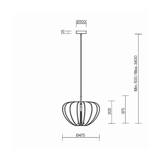 Maytoni Cambio Ø 47.5 cm Pendelleuchte - Agof Store