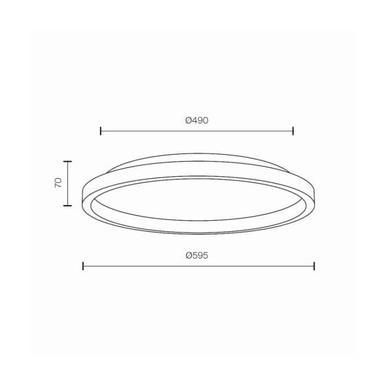 Orign Ø 59 cm Lampada da parete soffitto Maytoni - Agof Store