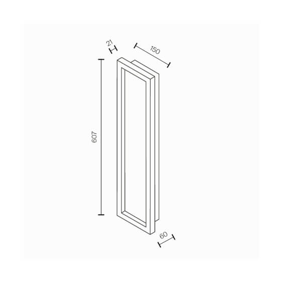Orign H.60 cm Lampada da parete soffitto Maytoni - Agof Store