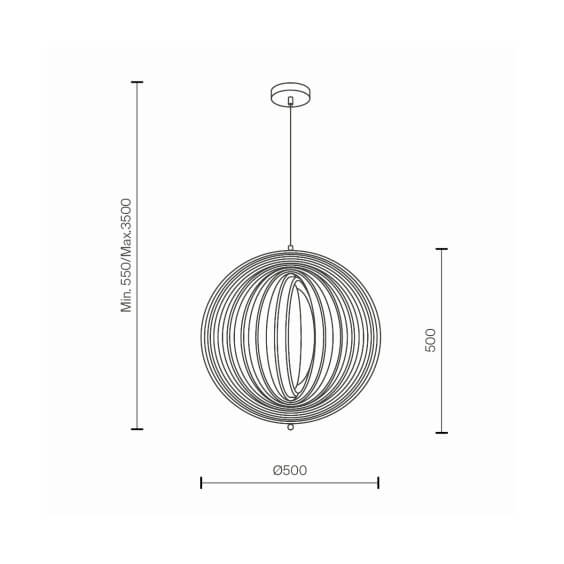 Roots Ø 50 cm Lampada a sospensione Maytoni - Agof Store