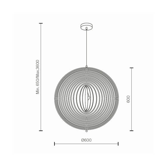 Maytoni Roots Ø 60 cm Pendelleuchte - Agof Store
