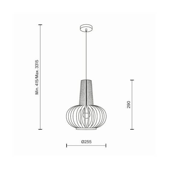 Maytoni Roots Ø 25 cm Pendelleuchte - Agof Store