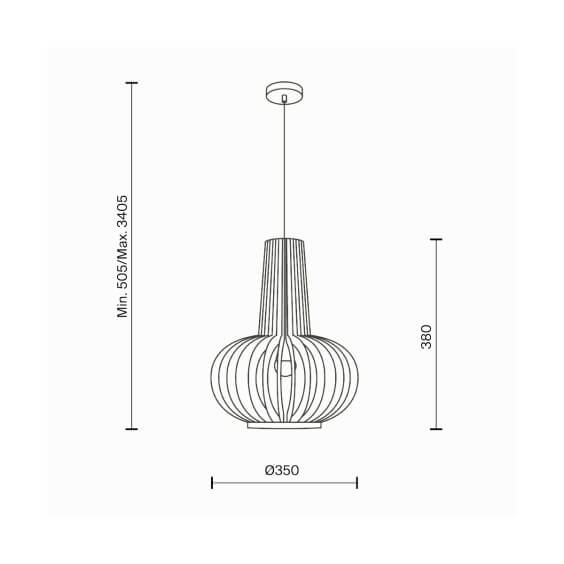 Roots Ø 35 cm Lampada a sospensione Maytoni - Agof Store