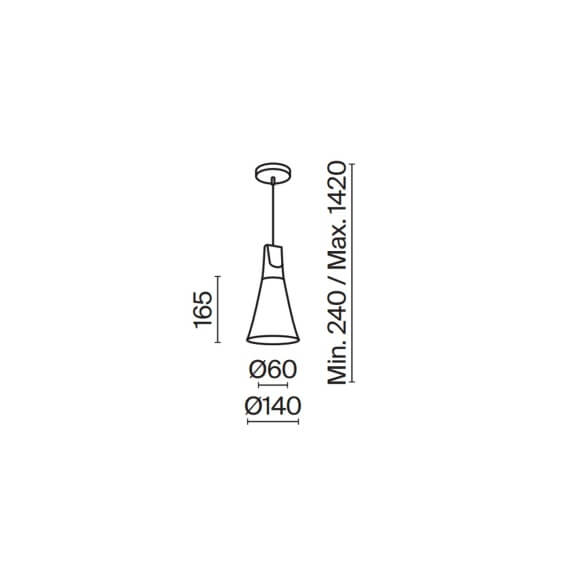 Bicones Ø 14 cm Lampada a sospensione Maytoni - Agof Store