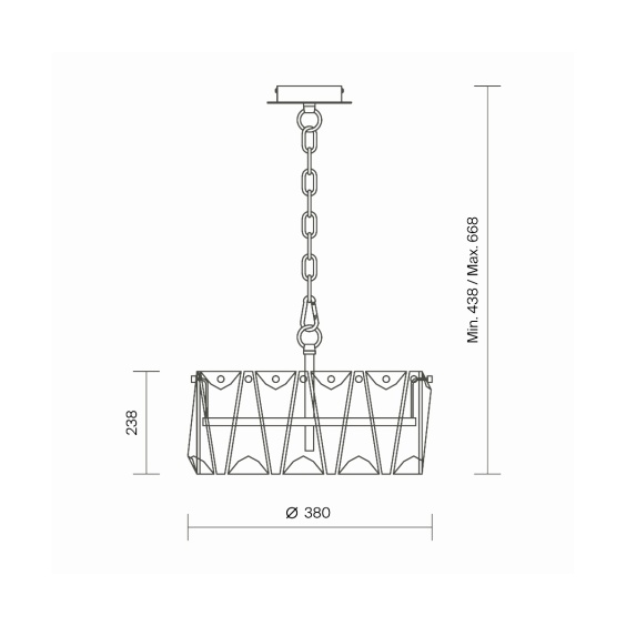 Maytoni Puntes Ø 38 cm pendant lamp - Agof Store