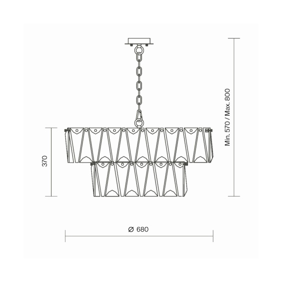 Maytoni Puntes Ø 68 cm Pendelleuchte - Agof Store