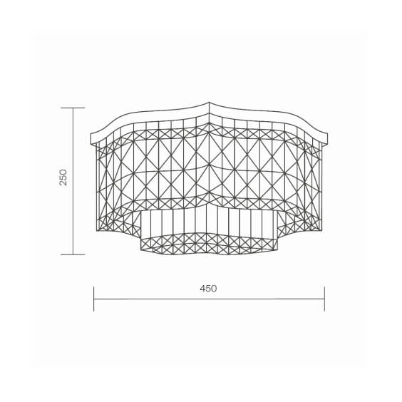 Maytoni Dune Ø 45 cm wall ceiling lamp - Agof Store