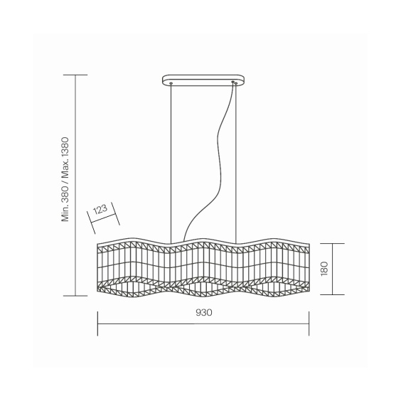 Dune Linear Lampada a sospensione Maytoni - Agof Store