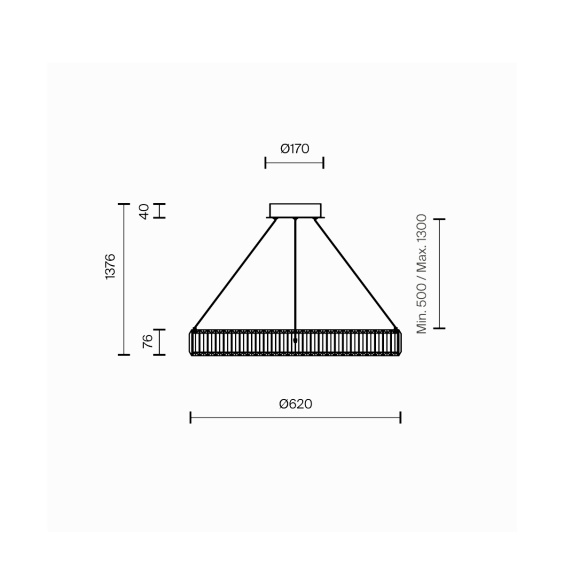 Krone Ø 62 cm Lampada a sospensione Maytoni - Agof Store