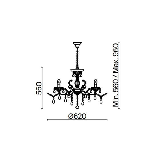Maytoni Sevilla Ø 62 cm Pendelleuchte - Agof Store