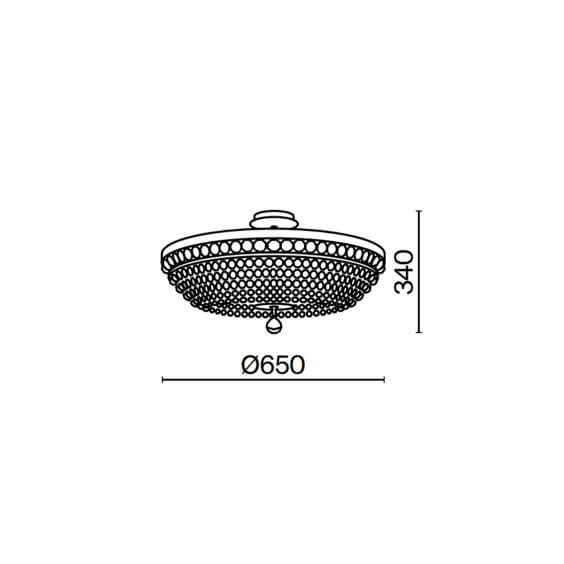 Maytoni Ottilia Ø 65 cm Deckenleuchte - Agof Store