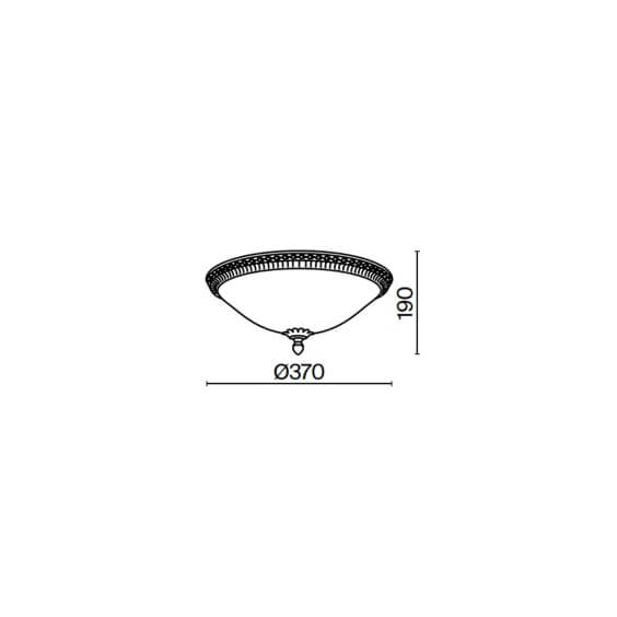 Maytoni Pascal Ø 37 cm wall ceiling lamp - Agof Store