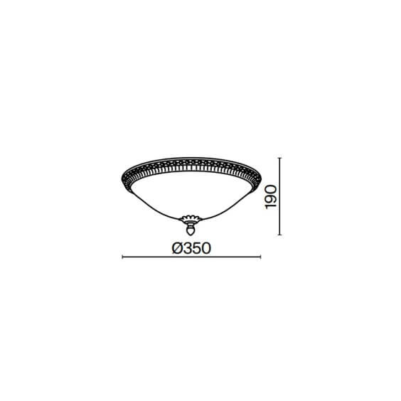Pascal Ø 35 cm Lampada da soffitto Maytoni - Agof Store