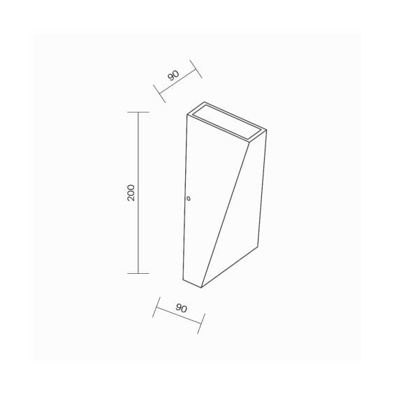 Maytoni Times Square H.20 cm Outdoor Wandleuchte - Agof Store