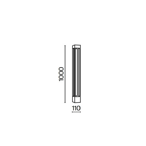 Maytoni Elbe H.100 cm outdoor floor lamp - Agof Store