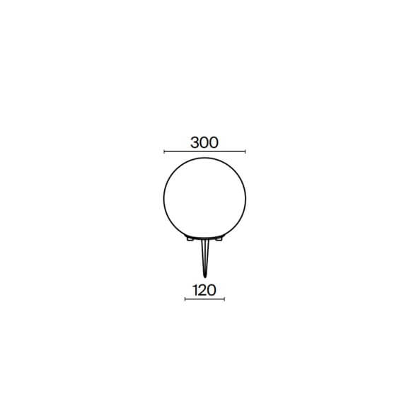 Maytoni Erda Ø 30 cm outdoor floor lamp - Agof Store