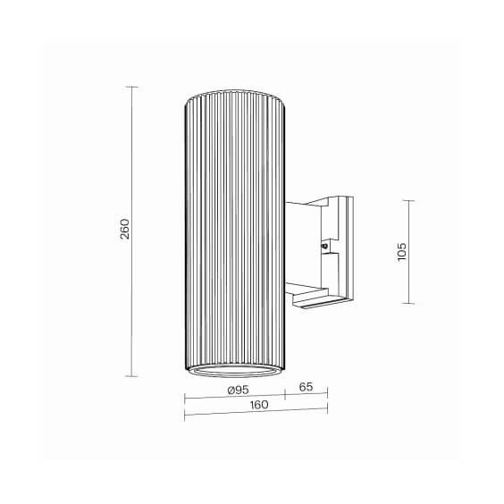 Maytoni Rando H.26 cm outdoor wall lamp - Agof Store