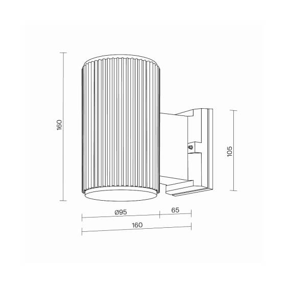 Maytoni Rando H.16 cm Outdoor Wandleuchte - Agof Store