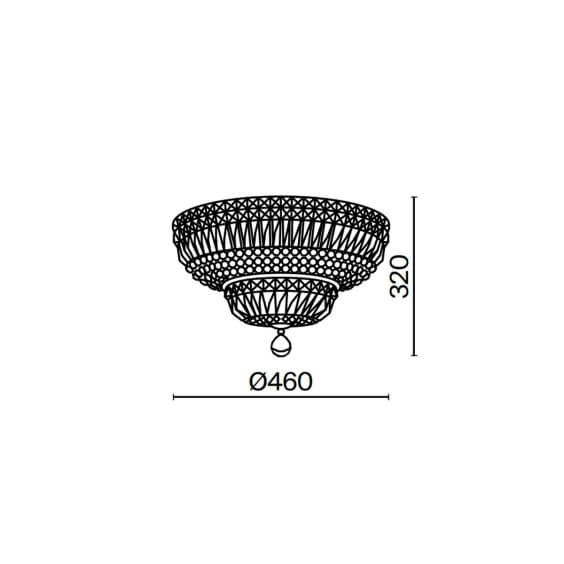 Maytoni Basfor Ø 46 cm Deckenleuchte - Agof Store