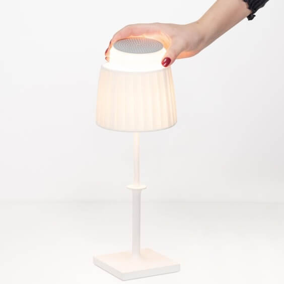 Poldina Classic Pro Lampada ricaricabile da tavolo Zafferano - Agof Store