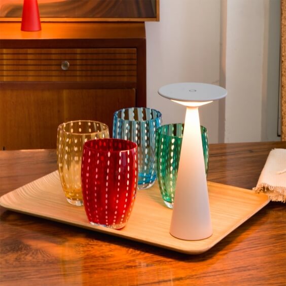 Damina Pro Lampada ricaricabile da tavolo Zafferano - Agof Store