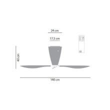 LucePlan Blow fan ceiling lamp - Agof Store