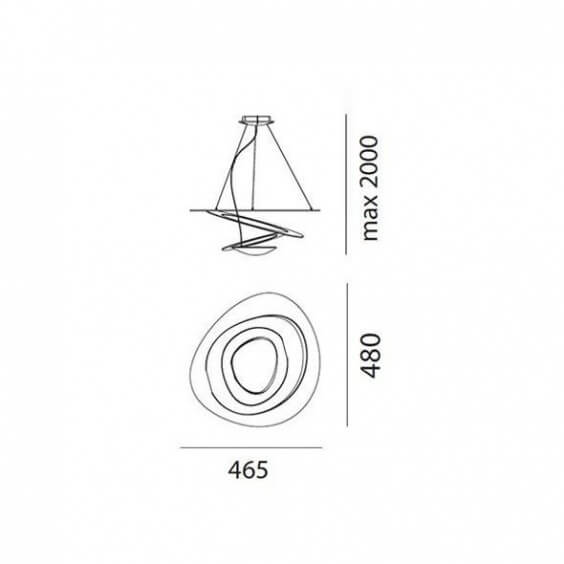 Artemide Pirce Micro Led Lampada a sospensione - Agof Store
