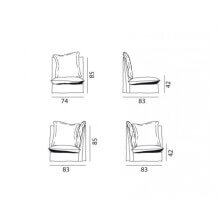 Gervasoni Ghost 06-07 armchair - Agof Store
