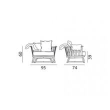 Gervasoni Gray 07 easy chair - Agof Store