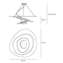 Artemide Pirce Lampada a sospensione - Agof Store