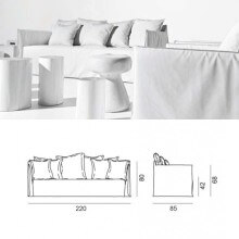 Gervasoni Ghost Out 10 12 sofa - Agof Store