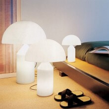 Oluce Atollo Glass table lamp - Agof Store