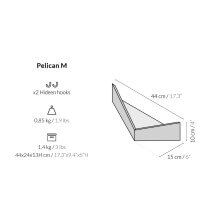 Pelican M mensola Woodendot - Agof Store