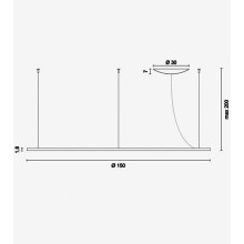 Egoluce Lancia tonda Ø150 pendant lamp - AGOF Store