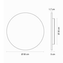Egoluce Moonlight Ø50 wall ceiling lamp - AGOF Store