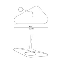 LucePlan Soleil Noir Pendelleuchte - Agof Store