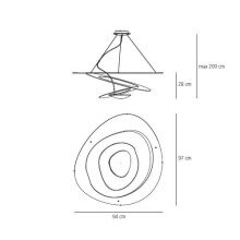 Artemide Pirce Led pendant lamp - Agof Store