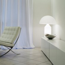Oluce Atollo Glas Tischleuchte - Agof Store