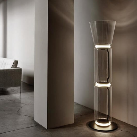Flos Noctambule 2 High Cylinder & Cone Small Base Floor Lamp - Agof Store