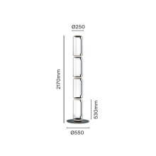 Flos Noctambule 4 High Cylinder Big Base lampada da terra - Agof Store
