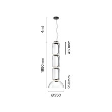 Flos Noctambule 3 Low Cylinders & Bow lampada a sospensione - Agof Store
