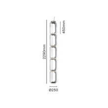 Flos Noctambule 5 Low Cylinders Pendelleuchte - Agof Store