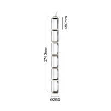 Flos Noctambule 6 Low Cylinders lampada a sospensione - Agof Store
