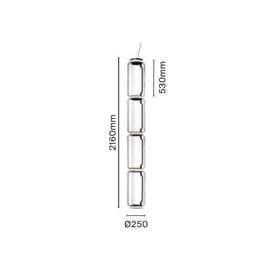 Flos Noctambule 4 High Cylinders Pendelleuchte - Agof Store
