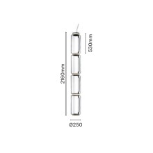 Flos Noctambule 4 High Cylinders Pendelleuchte - Agof Store