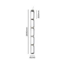 Flos Noctambule 5 High Cylinders lampada a sospensione - Agof Store
